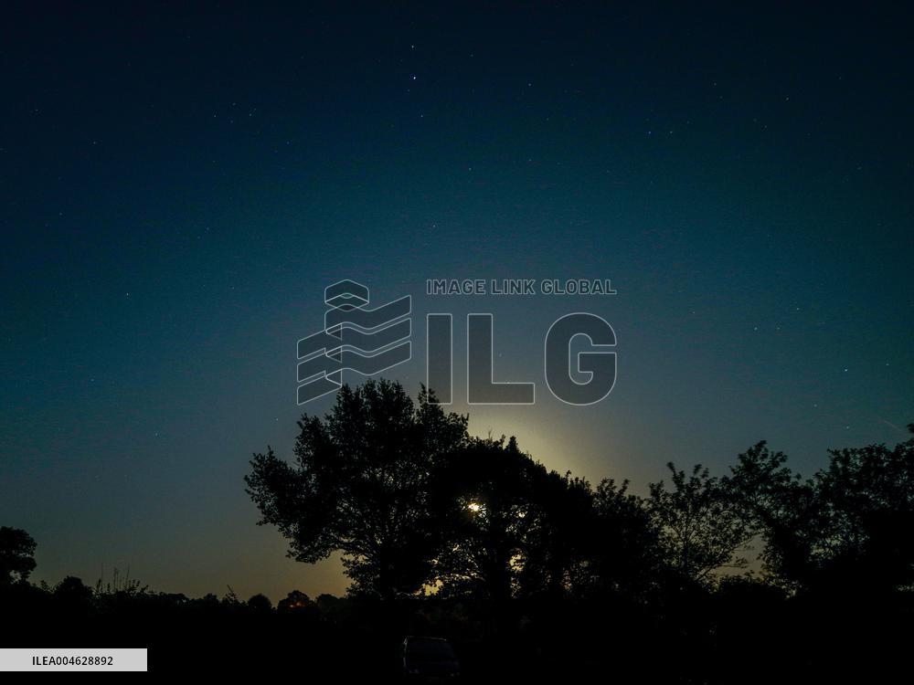 Moonrise in Aveyron - France