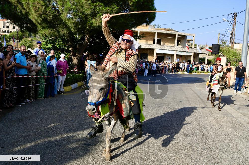 Donkey Race in Roum - Lebanon