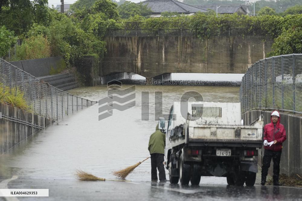 Torrential rain in Kumamoto Pref.