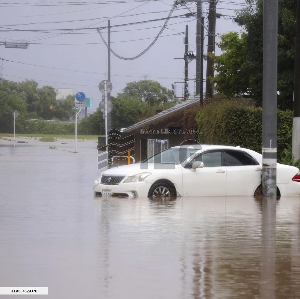 Torrential rain in Kumamoto Pref.