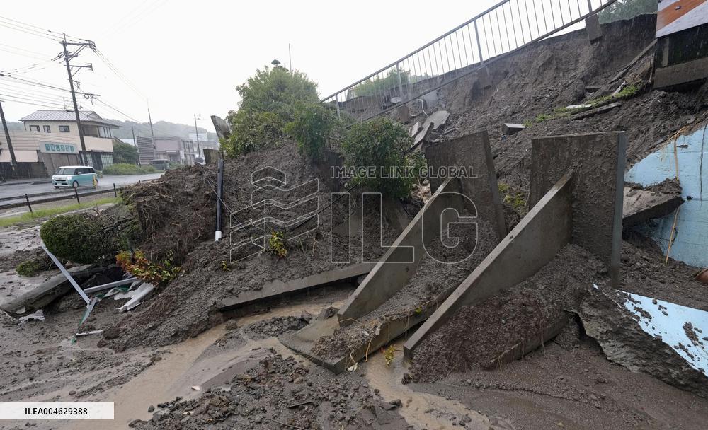 Torrential rain in Kumamoto Pref.