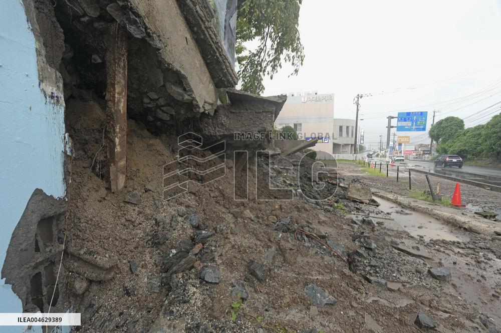Torrential rain in Kumamoto Pref.
