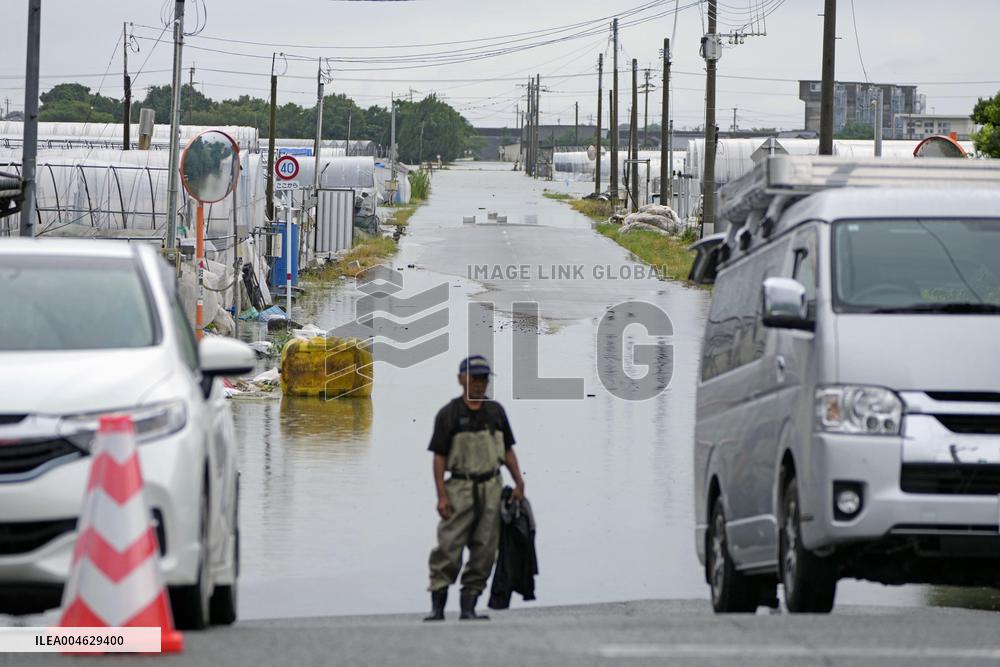 Torrential rain in Kumamoto Pref.