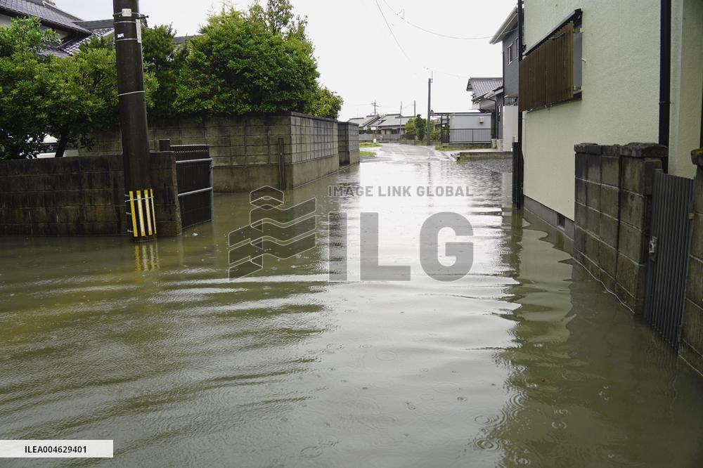 Torrential rain in Kumamoto Pref.