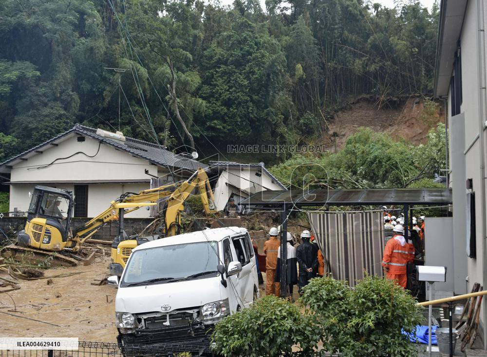 Torrential rain in Kumamoto Pref.