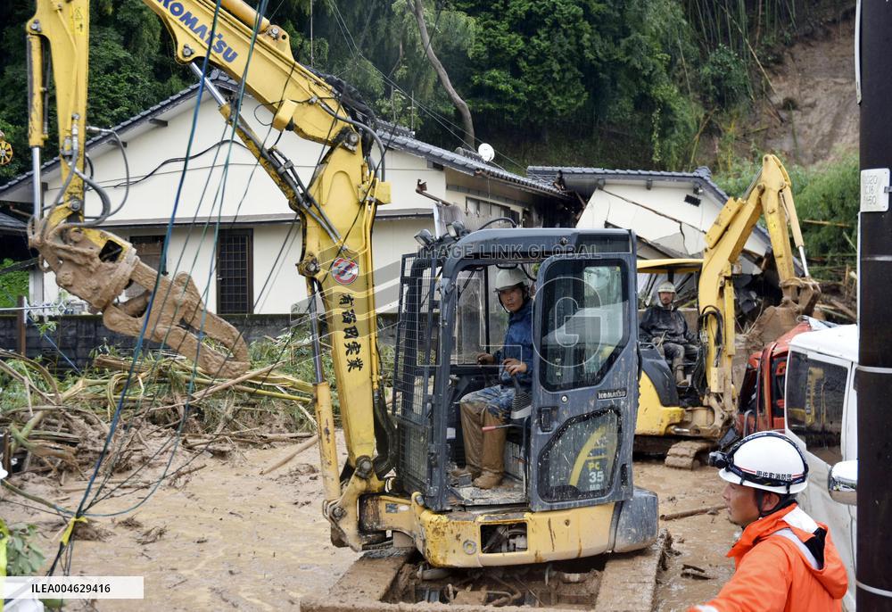 Torrential rain in Kumamoto Pref.