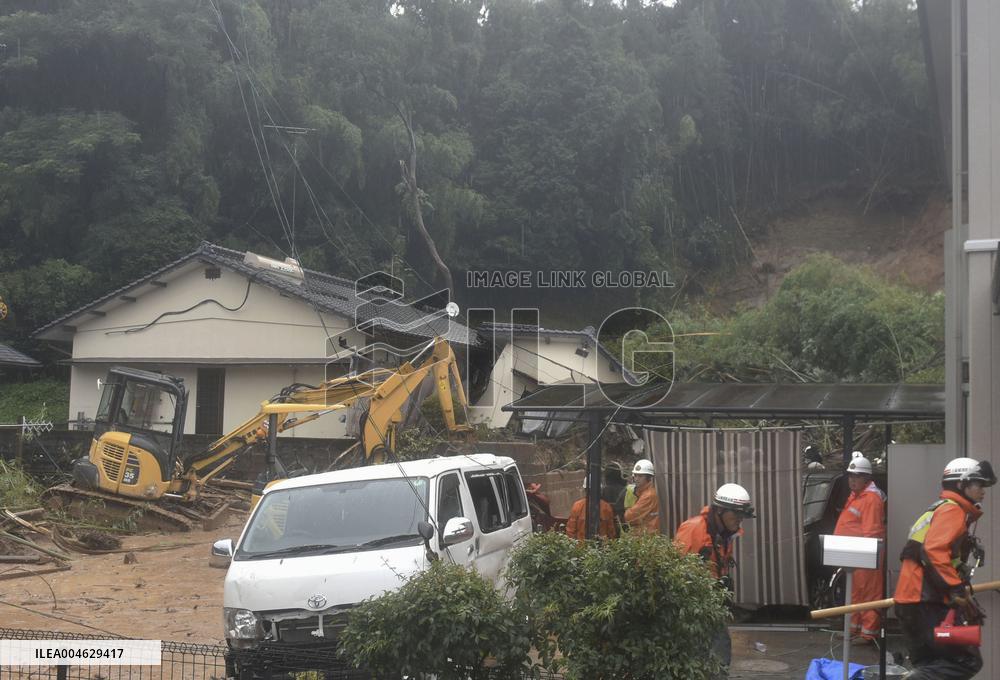 Torrential rain in Kumamoto Pref.