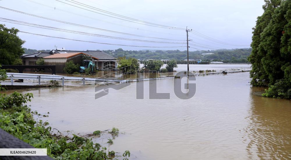 Torrential rain in Kumamoto Pref.
