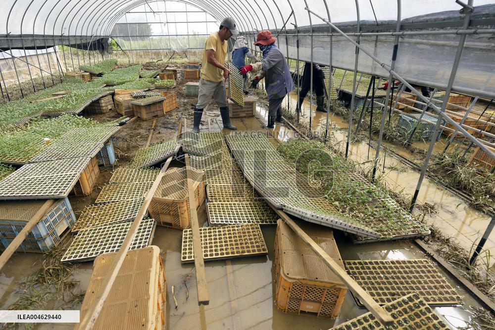Aftermath of torrential rain in Kumamoto Pref.