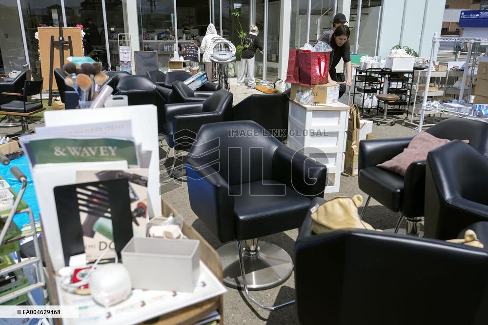 Aftermath of torrential rain in Kumamoto Pref.