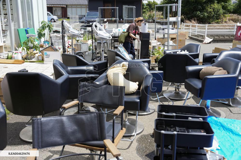 Aftermath of torrential rain in Kumamoto Pref.