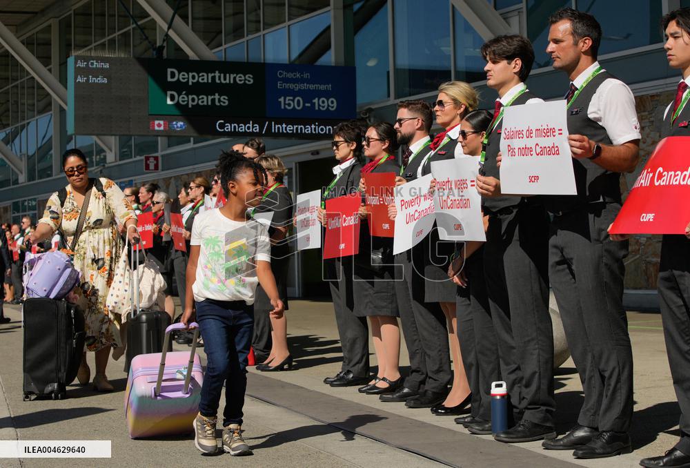 Silent Protest at Vancouver International Airport - Canada