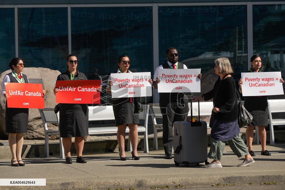Silent Protest at Vancouver International Airport - Canada