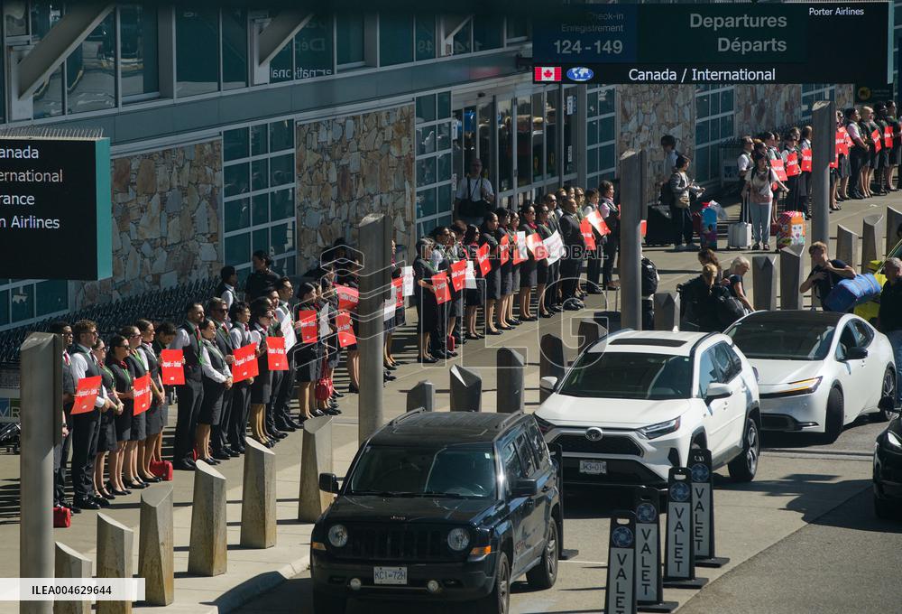 Silent Protest at Vancouver International Airport - Canada