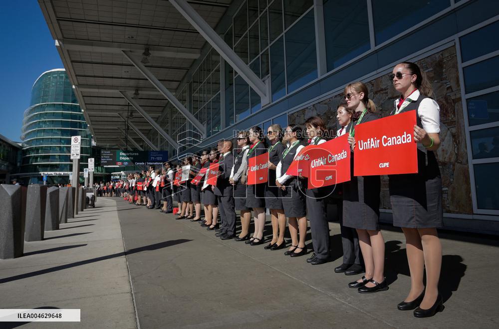 Silent Protest at Vancouver International Airport - Canada