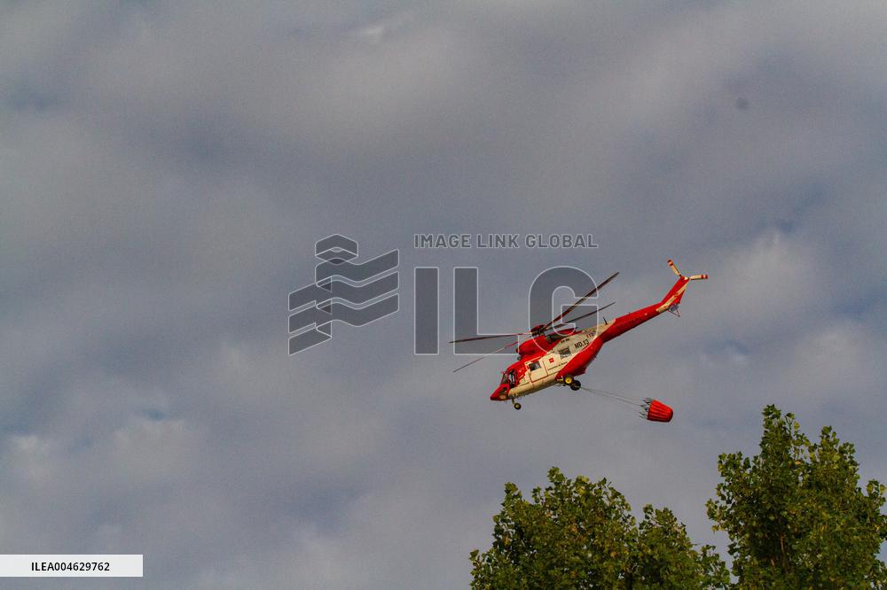 Firefighters Battle 'Fire Whirls' in Northern Spain