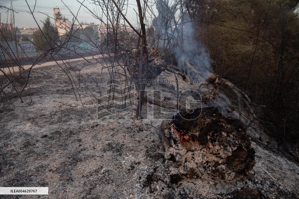 Firefighters Battle 'Fire Whirls' in Northern Spain