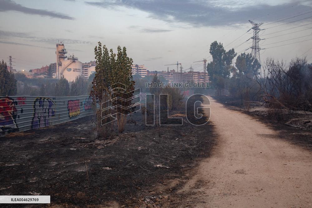 Firefighters Battle 'Fire Whirls' in Northern Spain