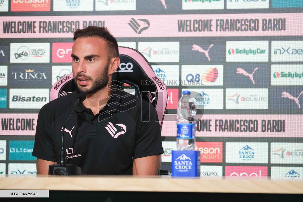 CALCIO - Serie B - Presentation of Palermo FC's new signing, Francesco Bardi