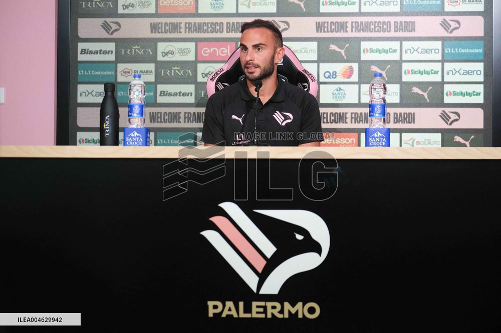 CALCIO - Serie B - Presentation of Palermo FC's new signing, Francesco Bardi