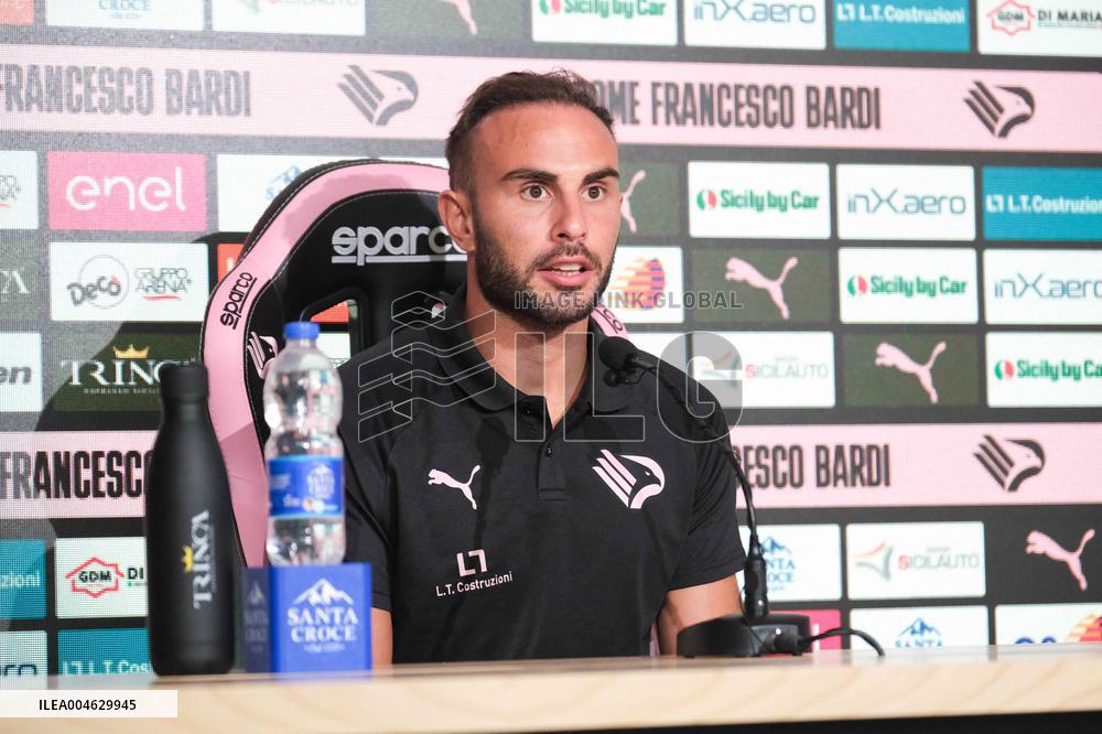 CALCIO - Serie B - Presentation of Palermo FC's new signing, Francesco Bardi