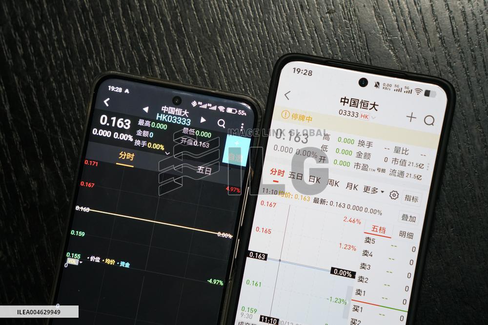 Hong Kong Stock Exchange China Evergrande