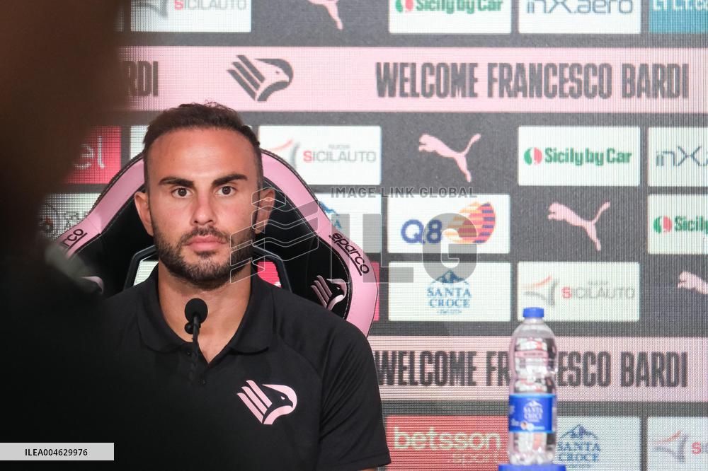 CALCIO - Serie B - Presentation of Palermo FC's new signing, Francesco Bardi
