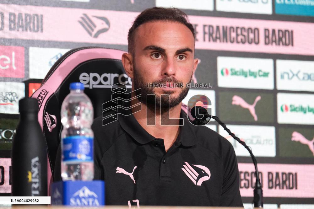 CALCIO - Serie B - Presentation of Palermo FC's new signing, Francesco Bardi