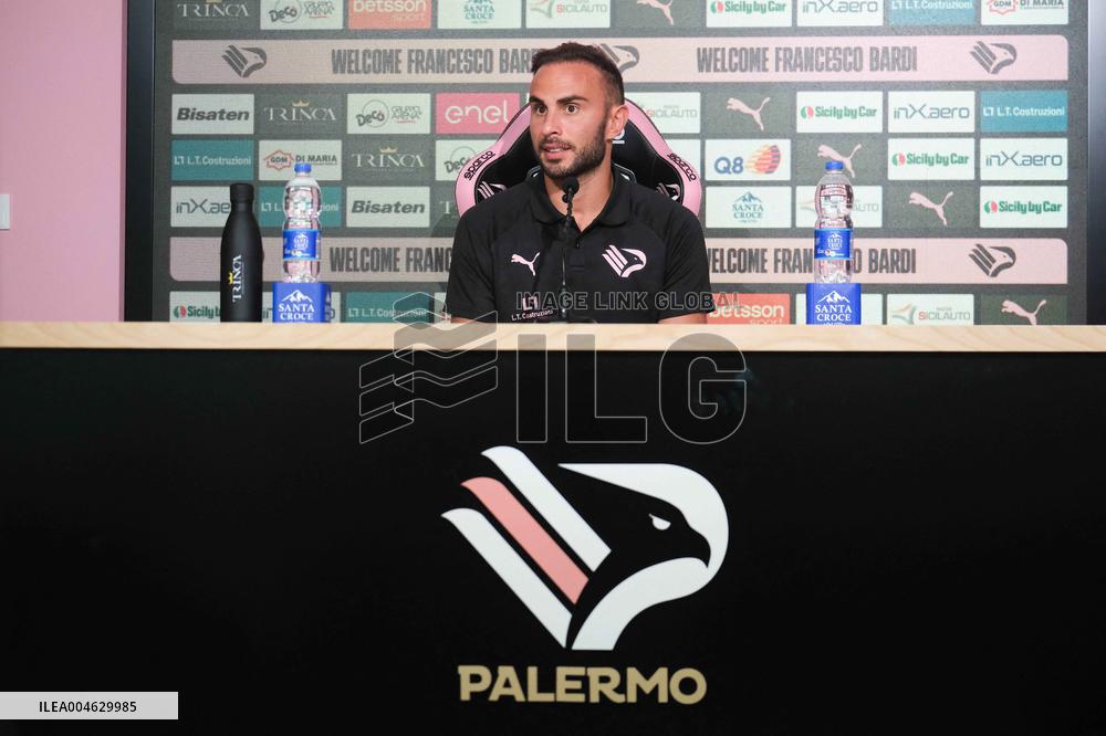 CALCIO - Serie B - Presentation of Palermo FC's new signing, Francesco Bardi