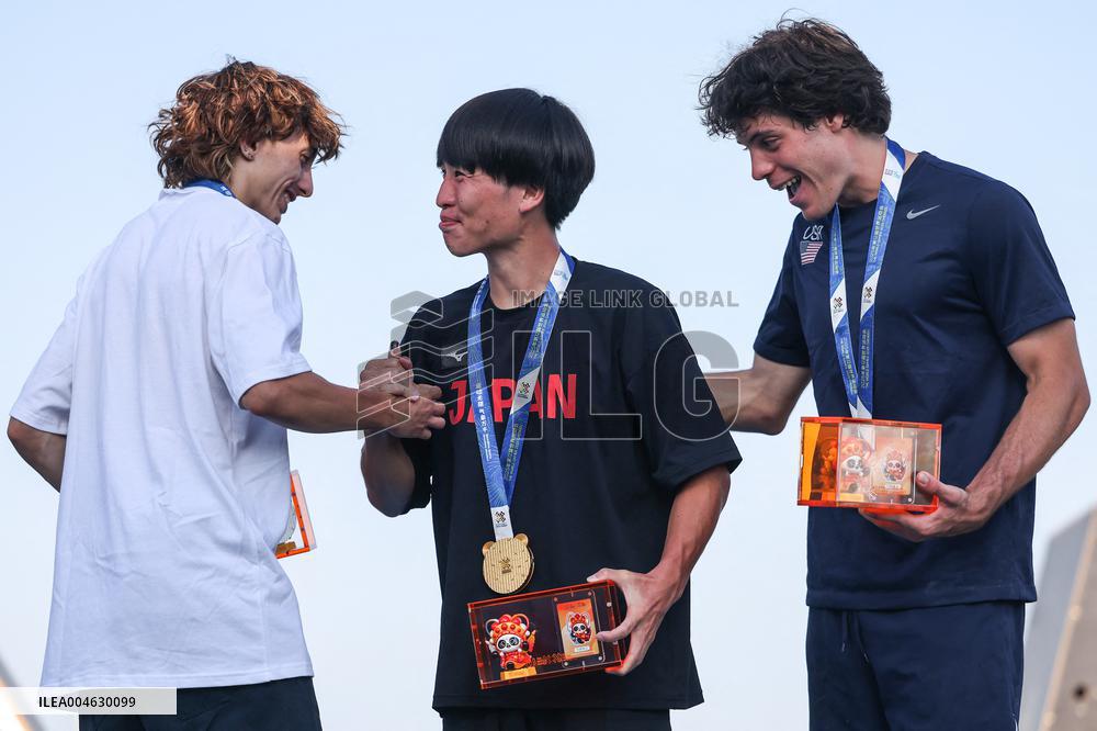 World Games 2025 - French Eloan Hitz Wins Silver Medal on Men s Freestyle Final of Parkou