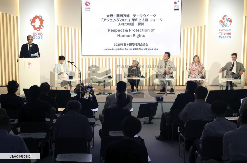 Peace event at World Exposition in Osaka