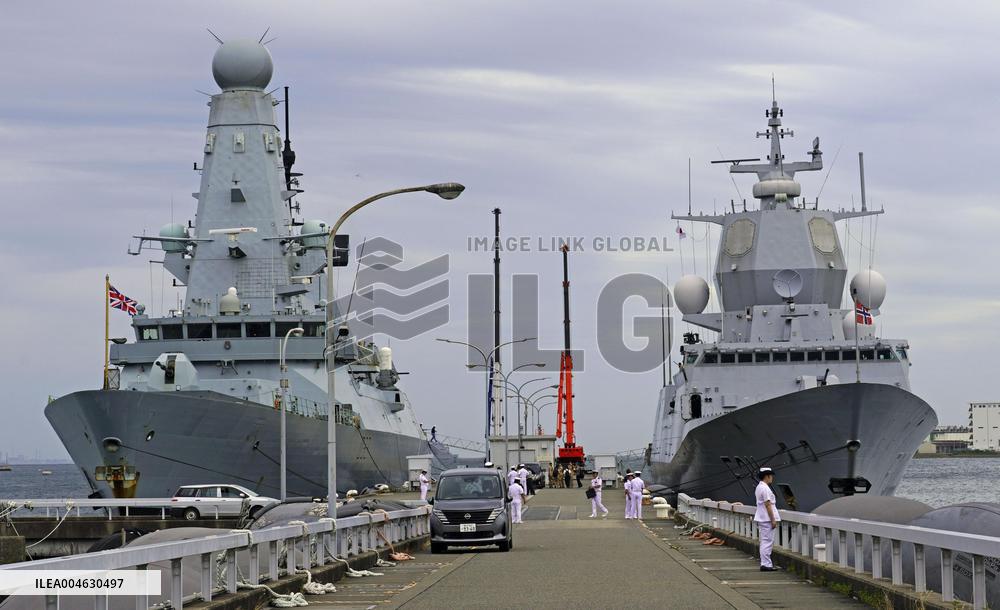 British, Norwegian warships in Yokosuka