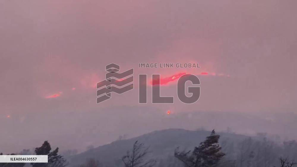 Greece: Massive Fire Burns Forests on Chios, Prompting Evacuations