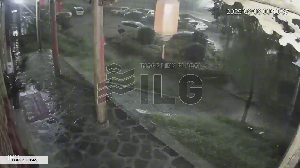 China: Record Rainfall Floods Yuzhong, Sweeps Away Cars