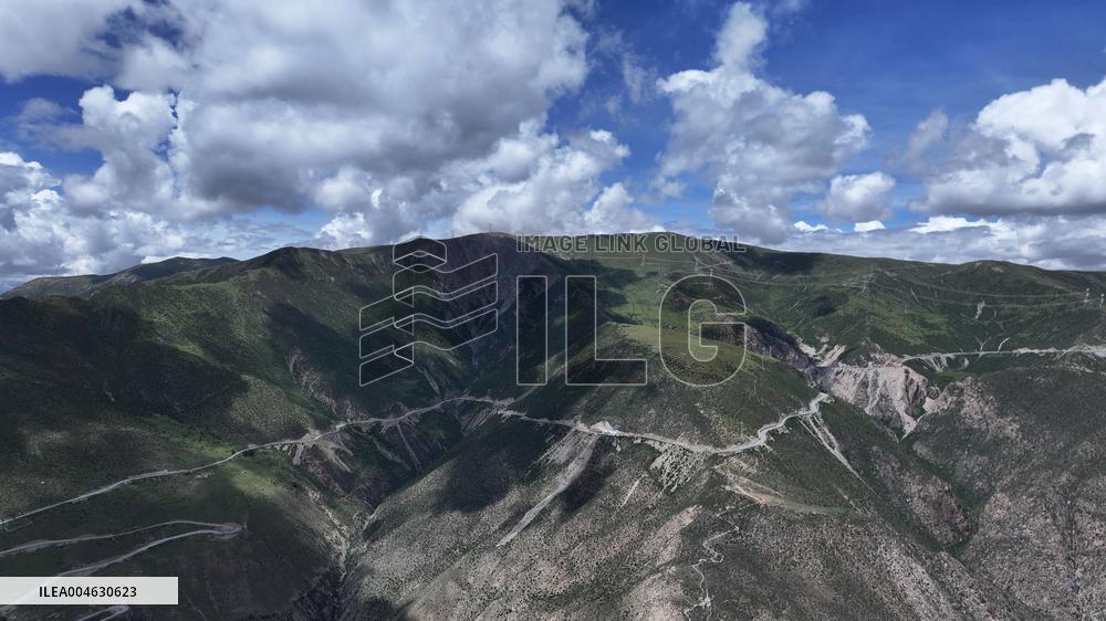 Winding Road in Tibet