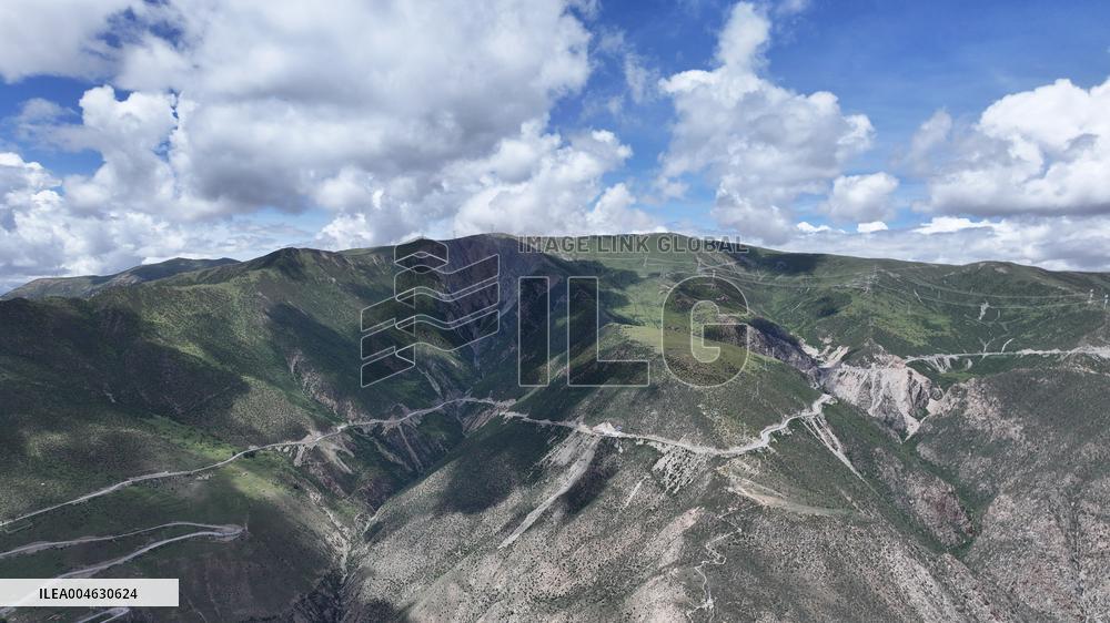Winding Road in Tibet