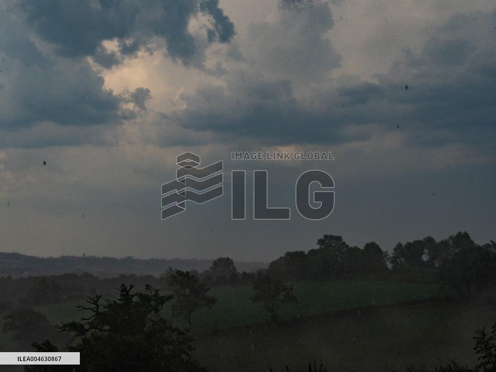 Storm and Hail in Aveyron - France
