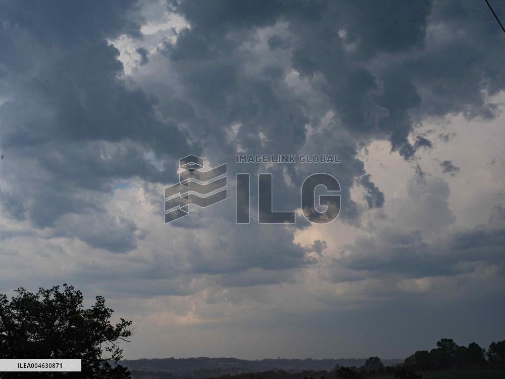 Storm and Hail in Aveyron - France