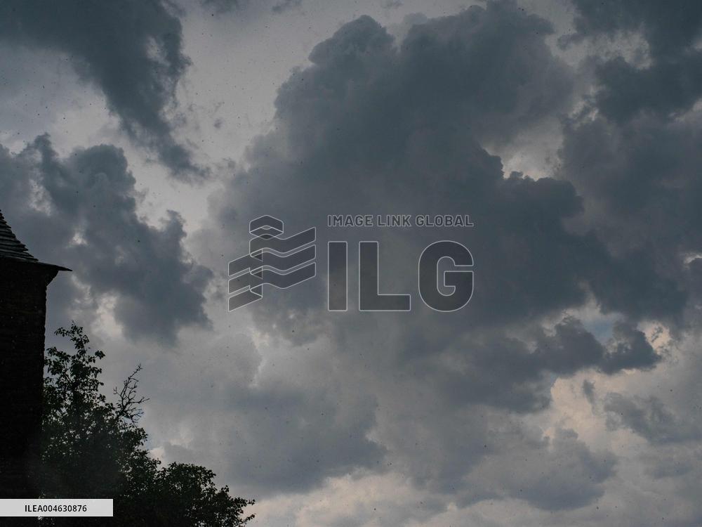 Storm and Hail in Aveyron - France