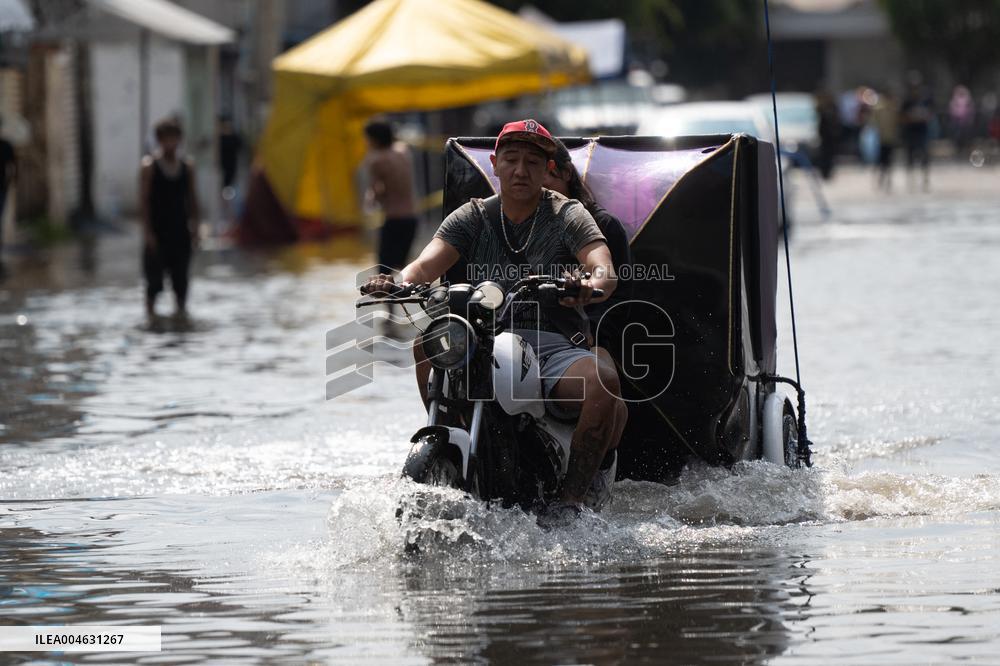 Valley of Mexico Flooded Due The Heavy Rains - Mexico