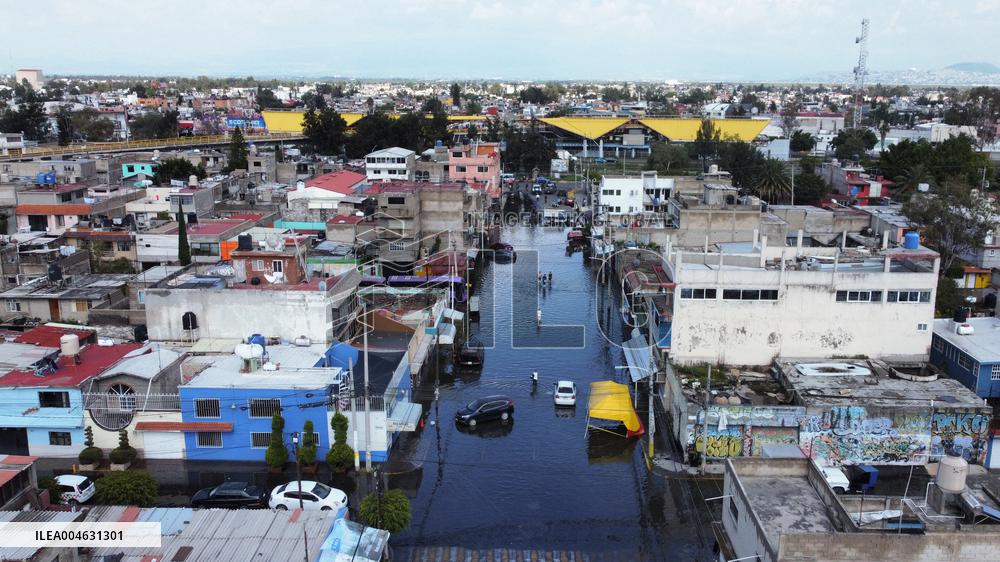 Valley of Mexico Flooded Due The Heavy Rains - Mexico