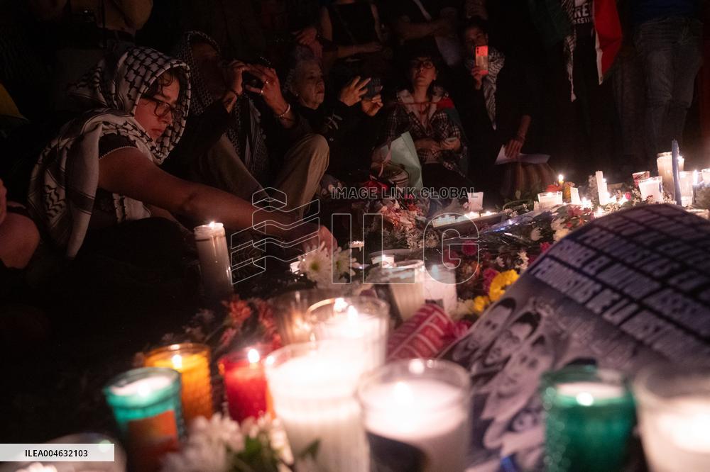 Vigil To Demand Justice For Palestinian journalists Killed In Gaza - Mexico