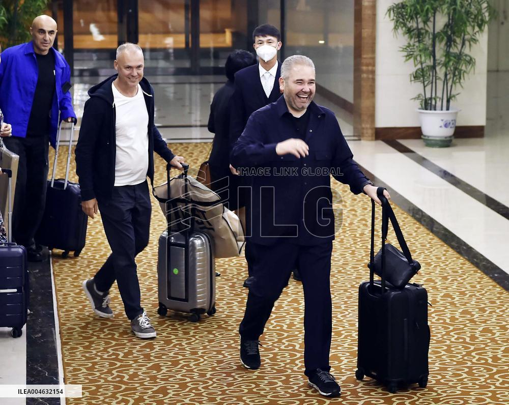 Russian delegation to N. Korea