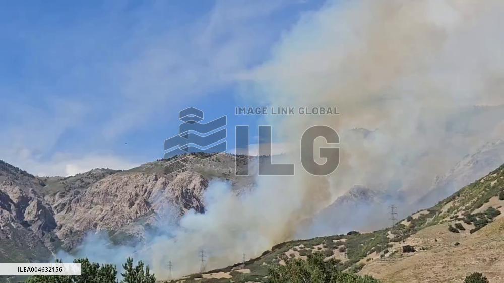 US: Wildfire Prompts Evacuations and Power Outages in North Ogden, Utah 2