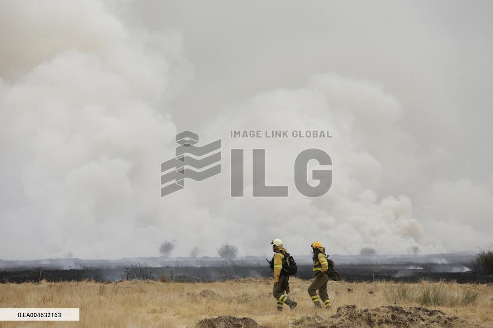 Forest Fires Continue to Burn in Northern Spain
