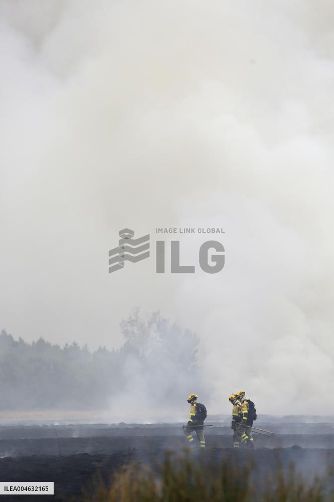 Forest Fires Continue to Burn in Northern Spain