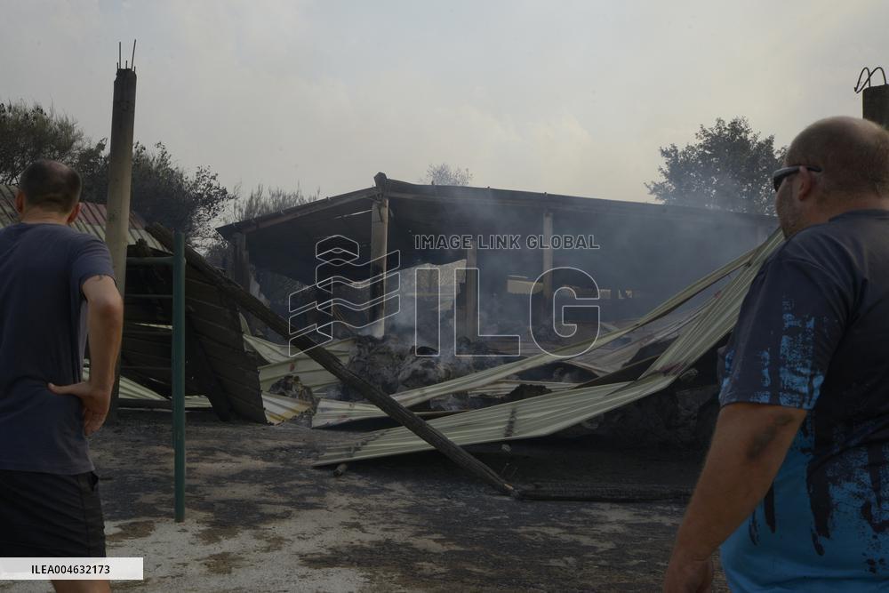 Forest Fires Continue to Burn in Northern Spain