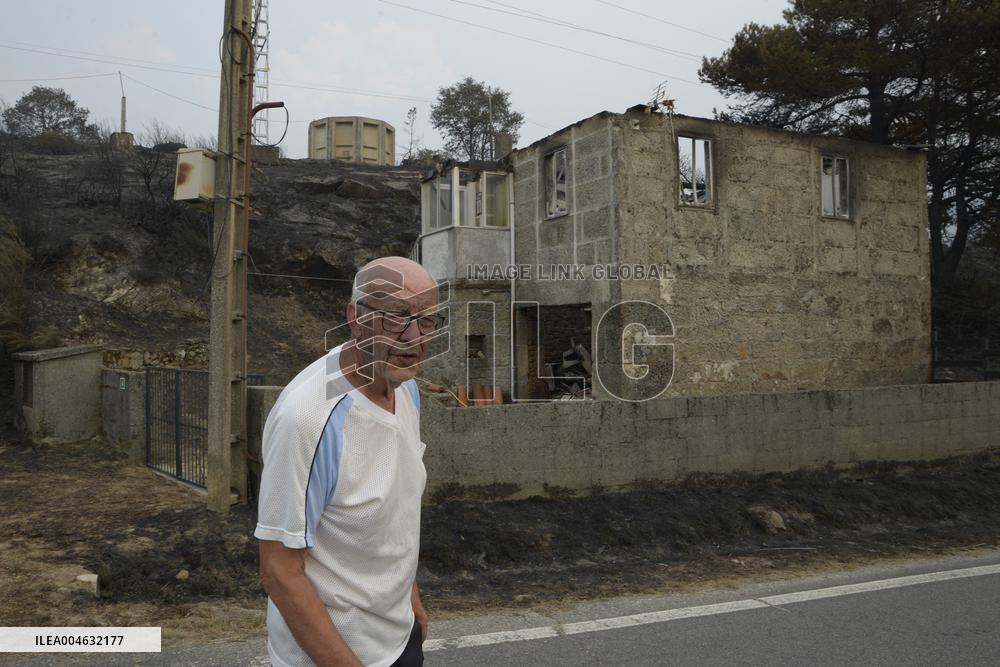 Forest Fires Continue to Burn in Northern Spain