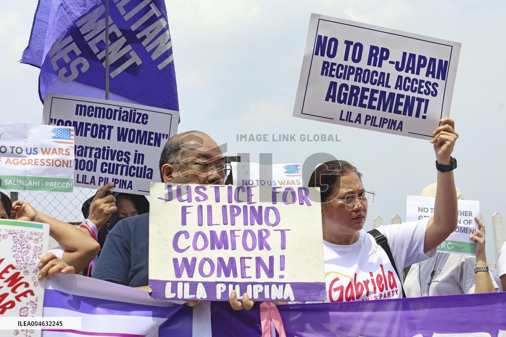 Protest rally in Manila over "comfort" women