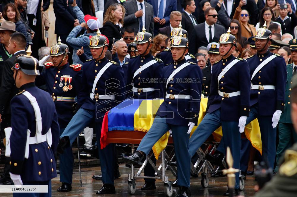 Colombian Hopeful Candidate Miguel Uribe Turbay Funeral Honors